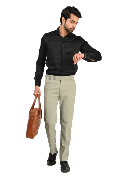 FHUZANA pista Formal Pants for Men